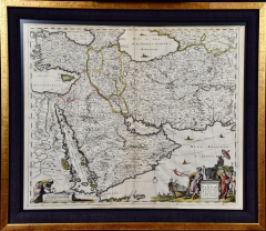 Persia Armenia Adjacent Regions A Hand colored 17th Century Map by De Wit - 2738960