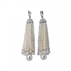 Persian Gulf Pearl and Diamond Earrings - 2740745