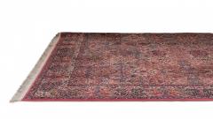 Persian Kirman Red and Blue Wool Rug - 4635754