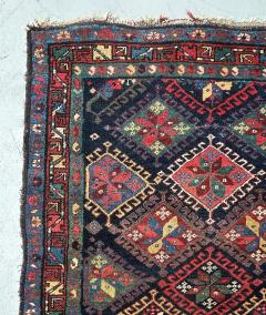 Persian Kurdish Semi Antique Hand Woven Runner 123 by 3 8  - 4421795