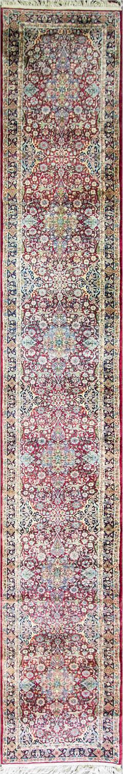 Persian Laver Kerman Runner - 4003546