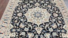 Persian Nain Carpet woo Silk 52 x 8 - 3965964