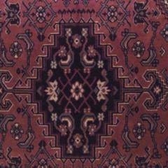 Persian Red Velvet Table Cover - 4665834