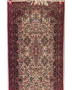 Persian Red and Beige Wool Runner Carpet - 4669844
