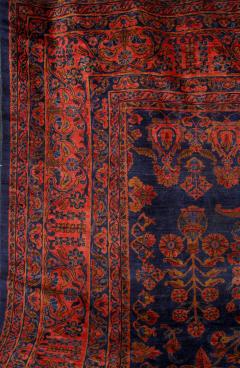 Persian Sarook Blue and Red Rug - 4630551