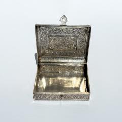 Persian Silver Filigree Box with Arabesque Motifs Circa 1900 - 3926572