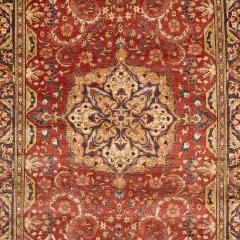 Persian floral Qum silk rug - 3371901
