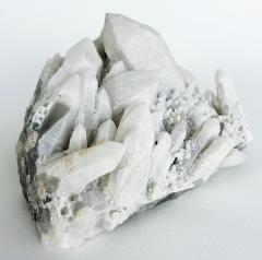 Peruvian White Frosted Quartz Crystal Cluster Weighing 12 Pounds - 4330440