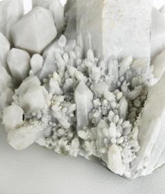 Peruvian White Frosted Quartz Crystal Cluster Weighing 12 Pounds - 4330443