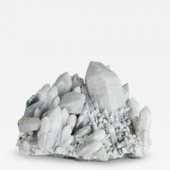 Peruvian White Frosted Quartz Crystal Cluster Weighing 12 Pounds - 4332552
