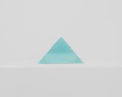 Peter Alexander Untitled Aqua Urethane Pyramid  - 4701953
