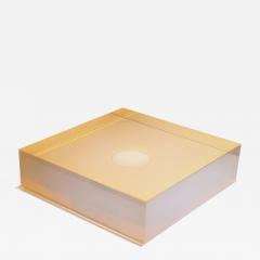 Peter Alexander Untitled Yellow Amber Rectangular Box with Suspended Disc 1968 - 4795710