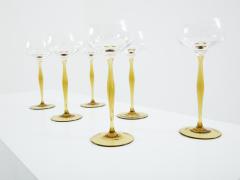 Peter Behrens Peter Behrens set of six Art Nouveau champagne glasses 1898 - 3611828