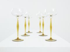 Peter Behrens Peter Behrens set of six Art Nouveau champagne glasses 1898 - 3611831