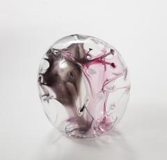 Peter Bramhall Hand Blown Glass Orb Sculpture by Peter Bramhall  - 3266192