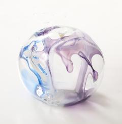Peter Bramhall Large Hand Blown Glass Orb Sculpture by Peter Bramhall Dated August 1988 - 4269791