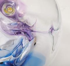 Peter Bramhall Large Hand Blown Glass Orb Sculpture by Peter Bramhall Dated August 1988 - 4269798