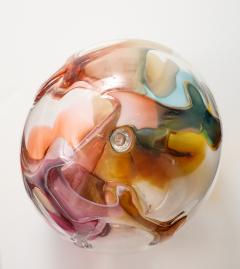 Peter Bramhall Large PETER BRAMHALL Glass Orb Sculpture Signed and Dated 1992 - 4768153
