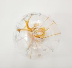 Peter Bramhall Peter Bramhall Amber Clear Glass Orb - 2934200