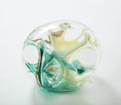 Peter Bramhall Peter Bramhall Emerald Ochre Clear Glass Orb - 2398729