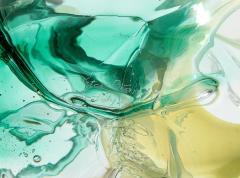 Peter Bramhall Peter Bramhall Emerald Ochre Clear Glass Orb - 2398737
