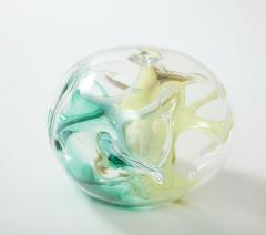 Peter Bramhall Peter Bramhall Emerald Ochre Clear Glass Orb - 2398738