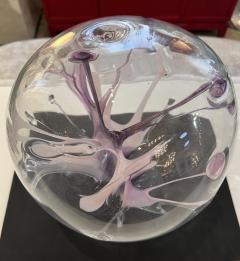 Peter Bramhall Peter Bramhall Glass 80s Orb Sculpture - 3295931