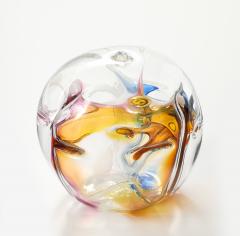 Peter Bramhall Peter Bramhall Glass Orb Sculpture Signed and Dated - 4305142