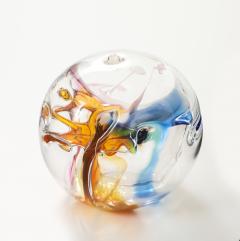 Peter Bramhall Peter Bramhall Glass Orb Sculpture Signed and Dated - 4305148