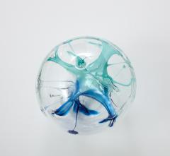 Peter Bramhall Peter Bramhall Glass Orb Sculpture signed and date  - 2979461