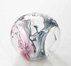 Peter Bramhall Peter Bramhall Magenta Blue Glass Orb - 3355328