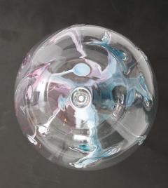 Peter Bramhall Peter Bramhall Magenta Blue Glass Orb - 3355336