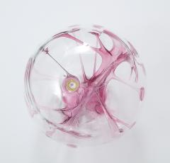 Peter Bramhall Peter Bramhall Pink Glass Orb Sculpture - 1691058