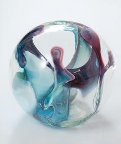 Peter Bramhall Peter Bramhall Sky Blue Violet Glass Sculpture - 1576103