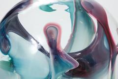 Peter Bramhall Peter Bramhall Sky Blue Violet Glass Sculpture - 1576111