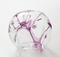 Peter Bramhall Peter Bramhall Violet Clear Glass Orb - 3355341