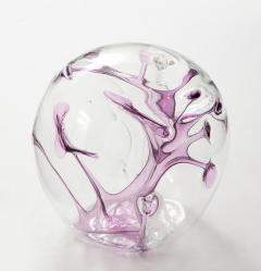 Peter Bramhall Peter Bramhall Violet Clear Glass Orb - 3355344