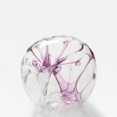 Peter Bramhall Peter Bramhall Violet Clear Glass Orb - 3360538