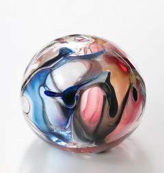 Peter Bramhall Stunning Extra Large PETER BRAMHALL Glass Orb Sculpture 1996 - 4713843