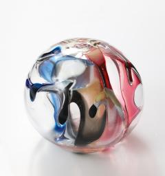 Peter Bramhall Stunning Extra Large PETER BRAMHALL Glass Orb Sculpture 1996 - 4713848