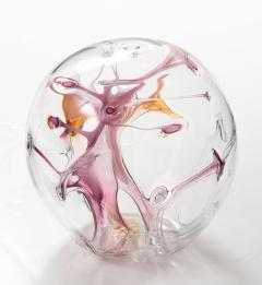 Peter Bramhall XL Blown Glass Orb Sculpture by Pater Bramhall - 4270896