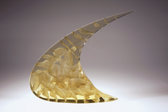 Peter Bremers Modern Abstract Glass Sculpture Flow by Peter Bremers - 4128590