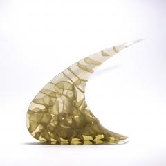 Peter Bremers Modern Abstract Glass Sculpture Flow by Peter Bremers - 4128601