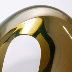 Peter Bremers Modern Abstract Glass Sculpture Perception ll Amber by Peter Bremers - 4128700
