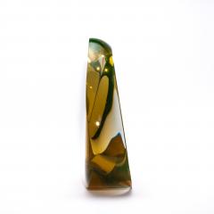 Peter Bremers Modern Abstract Glass Sculpture Perception ll Amber by Peter Bremers - 4128703
