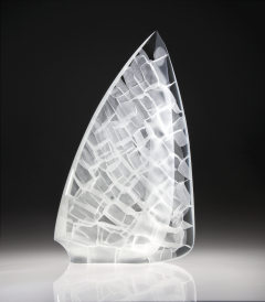 Peter Bremers Modern Abstract Glass Sculpture Traveling XI by Peter Bremers - 4128674