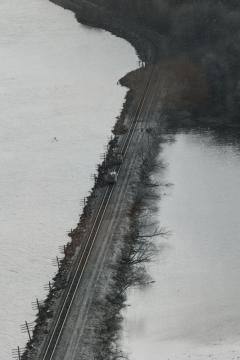 Peter Campus American Contemporary Photograph of Cliff View of A Rode - 4514559