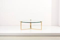 Peter Draenert Huge Brass and Glass Coffee Table by Peter Draenert 1970s - 2347369