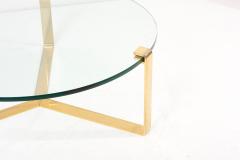 Peter Draenert Huge Brass and Glass Coffee Table by Peter Draenert 1970s - 2347372