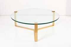 Peter Draenert Huge Brass and Glass Coffee Table by Peter Draenert 1970s - 2347377